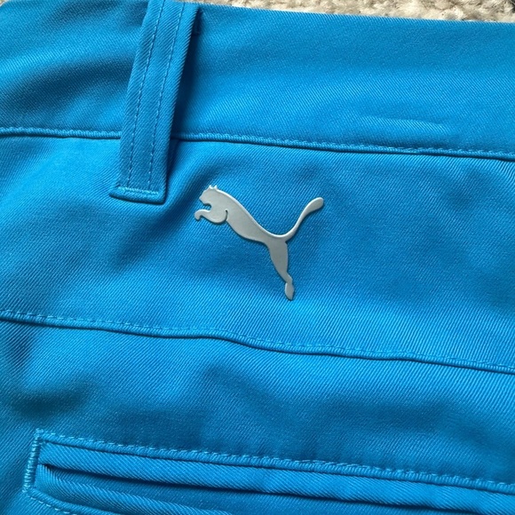 Puma Dry Cell Short Performance Mens Size 38 Aqua Blue Golf Outdoor Activity - Picture 5 of 12